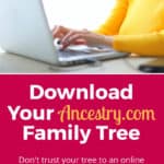 Download your Ancestry family tree in 4 easy steps - Pin for later!