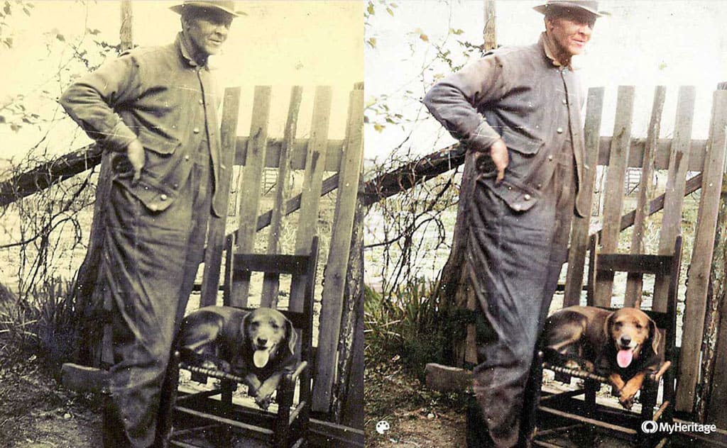 Colorize Old Photos for Free With MyHeritage in Color (And So Much More) 9 Images of Frank Swanay before and after colorization by MyHeritage in Color.