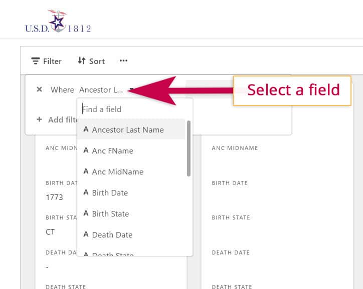 War of 1812 Ancestors? Check This FREE Database 7 Select any of field from the drop-down menu.