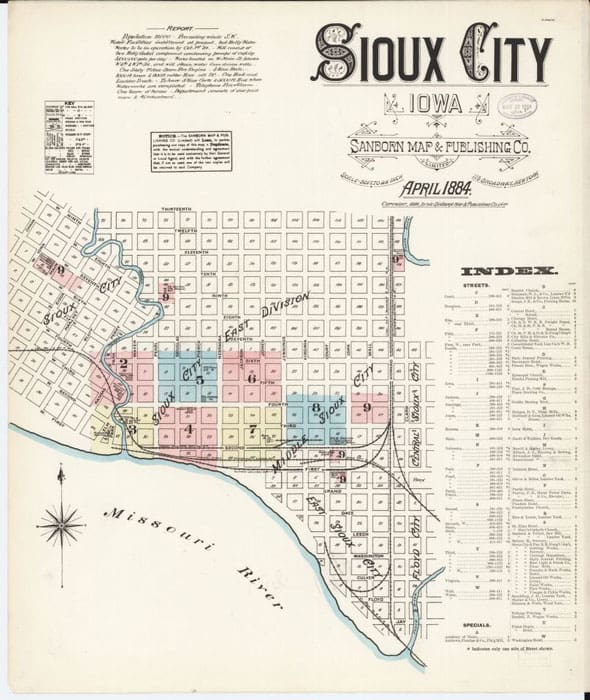 Research Tips 26 Sanborn Map of Sioux City, Iowa, 1884