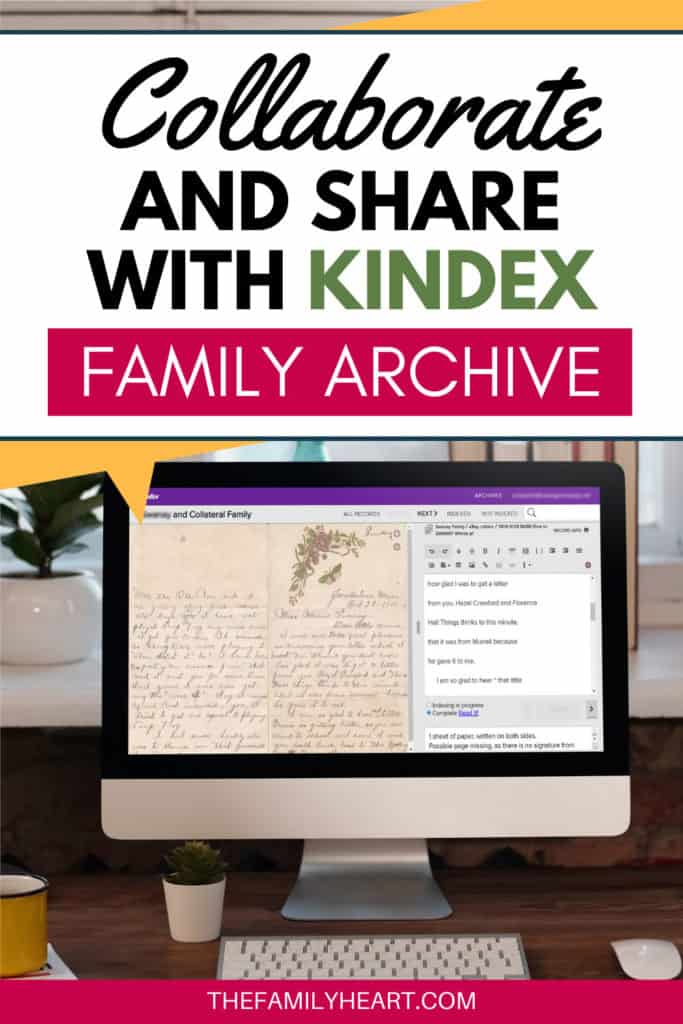 Collaborate and Share with a Kindex® Family Archive 7 Collaborate and Share with a Kindex Family Archive - Pinterest Pin