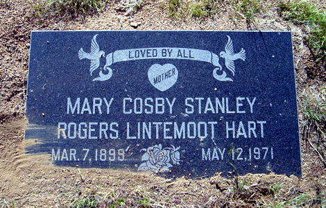Tracing a Female Ancestor's Maiden Name: 8 Resources to Break Through Brick Walls 4 The grave marker for Mary Cosby Stanley Rogers Lintemoot Hart, Mar. 7, 1899 to May 12, 1971.