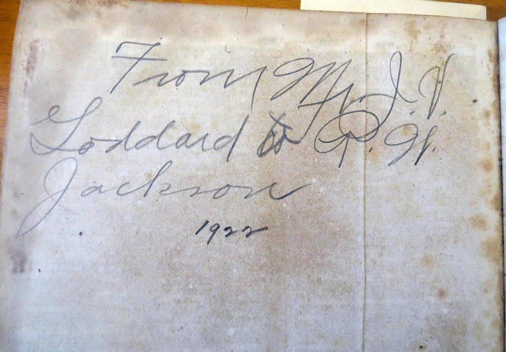 Research With Me: The Jordan Family Bible (Biddeford, ME) 2 Image of the inscription at the back of the Jordan Bible.