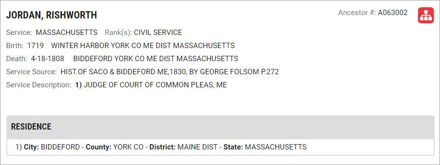 Research With Me: The Jordan Family Bible (Biddeford, ME) 10 rishworth jordan dar service