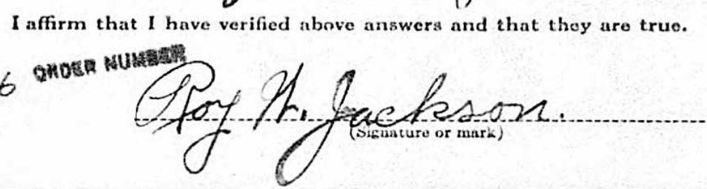 Research With Me: The Jordan Family Bible (Biddeford, ME) 3 roy jackson signature wwi draft card