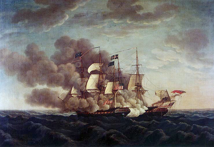 Researching Your War of 1812 Ancestors Online 11 uss contitution vs guerriere painting corne