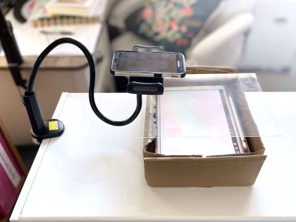It's Easy to Make This DIY Lightbox for Scanning Negatives With Your Phone 2 Example of an assembled DIY lightbox with the gooseneck phone holder.