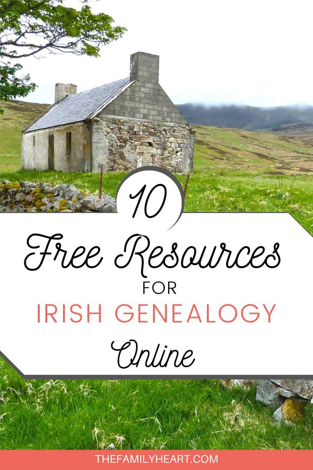 10 Free Resources for Irish Genealogy Online 12 Pinterest pin for the post 10 Free Resources for Irish Genealogy Online