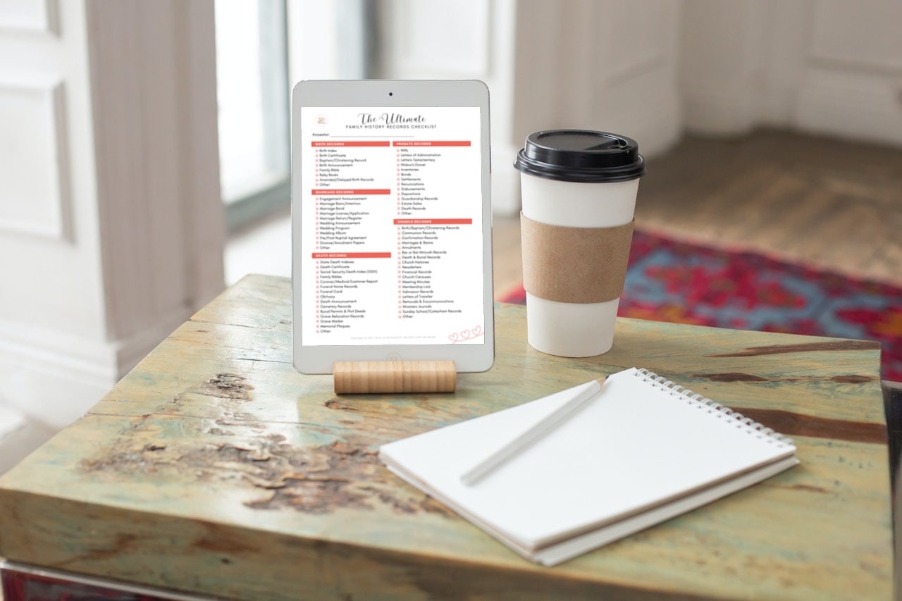 Home | Heart of the Family 27 ultimate family history records checklist 0523 display