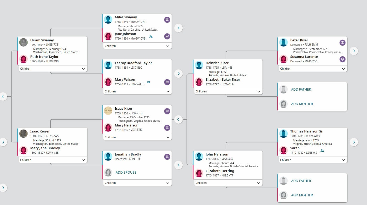 Relatives at RootsTech 2026: Don't Miss This Cousin-Connecting Opportunity 5 partial familysearch family tree 2026