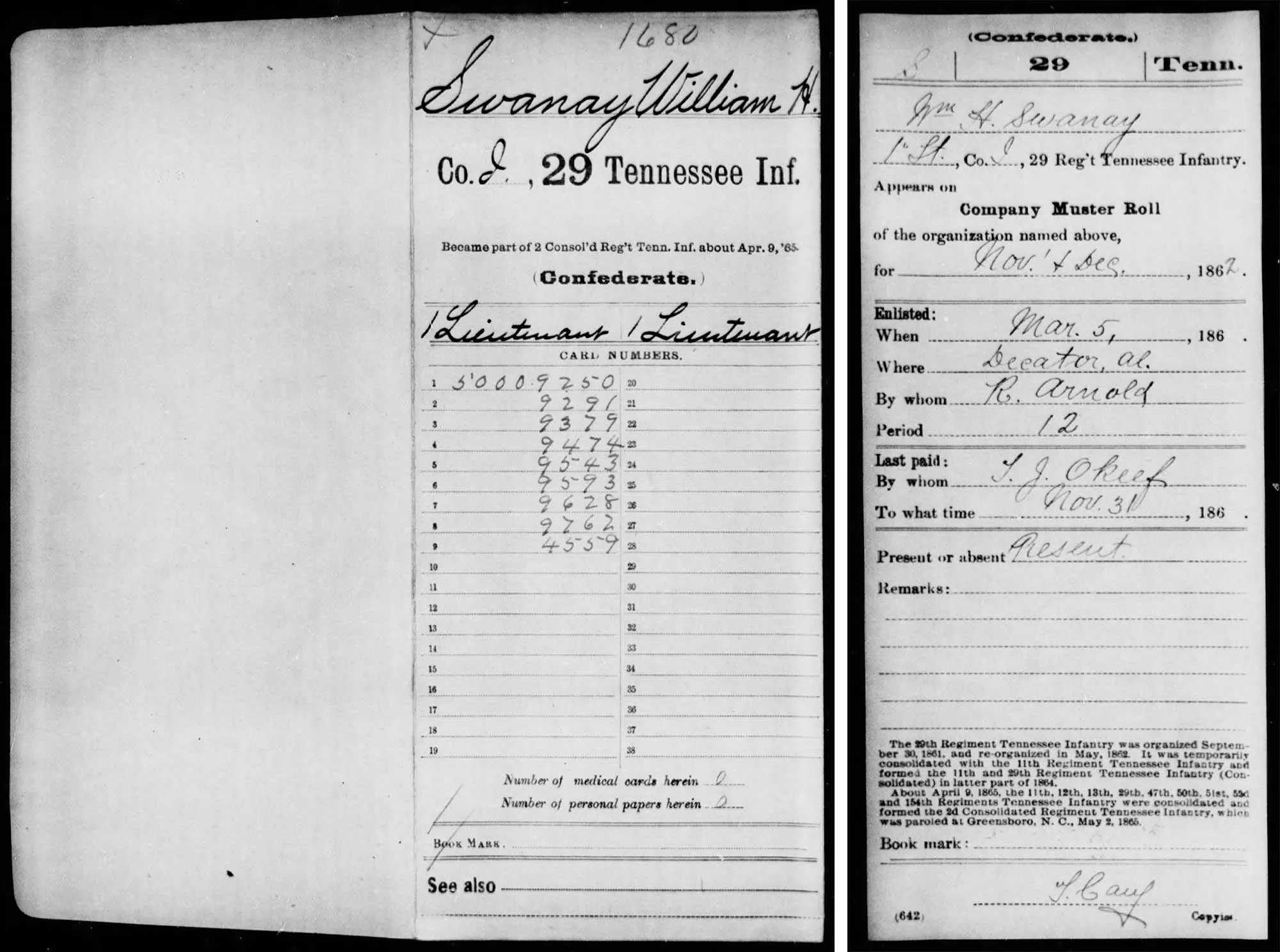 How to Research Confederate Civil War Ancestors 3 Jacket envelope and one card from a Confederate CMSR