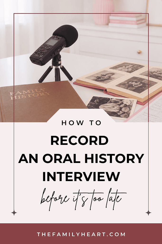 How to Record an Oral History Interview Before It's Too Late